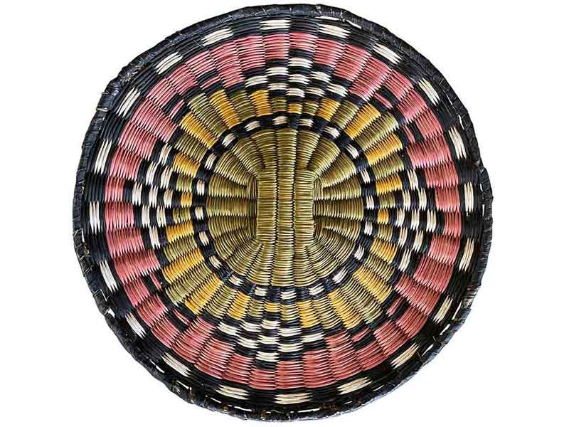 Hopi – third mesa – Wicker tray – slightly faded colors