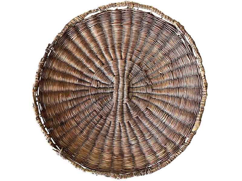 Hopi – third mesa – Antique Hopi wicker tray (earlier 1900s)